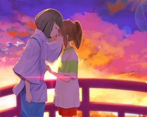 Chihiro and haku romance painting by numbers.jpeg