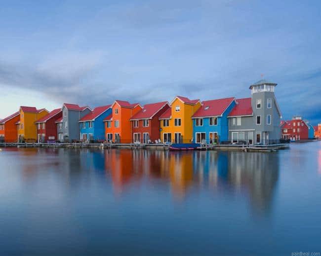 Colored houses hoogkerk dutch painting by numbers.jpeg