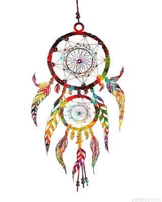 Colorful dream catchers painting by numbers.jpeg