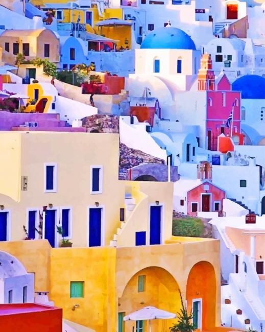 Colorful greece houses painting by numbers.jpeg