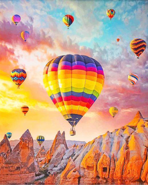 Colorful hot air balloons turkey painting by numbers.jpeg