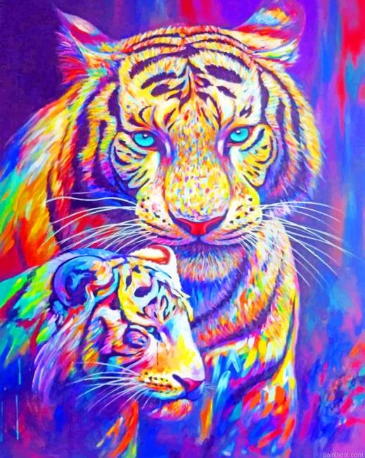 Colorful siberian tigers new painting by numbers.jpeg