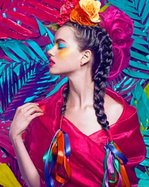 Colorful stylish woman new painting by numbers.jpeg
