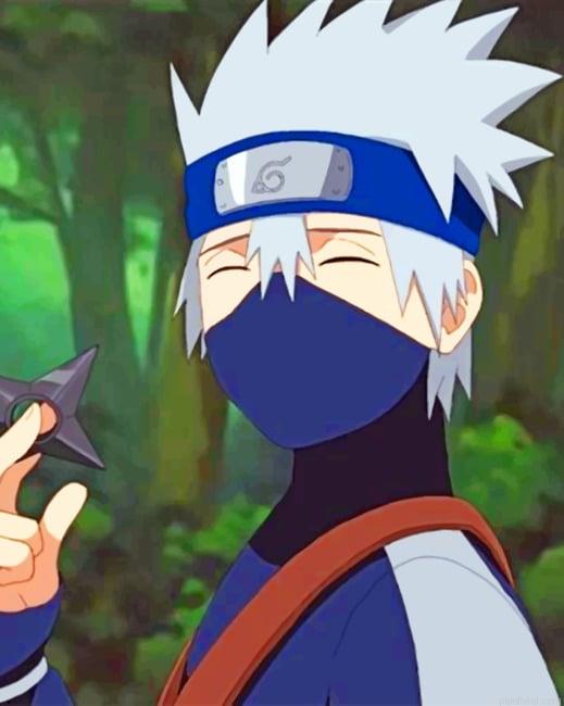 Cool hatake kakashi animes painting by numbers.jpeg