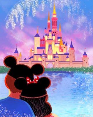 Couple enjoying disneyland park painting by numbers.jpeg