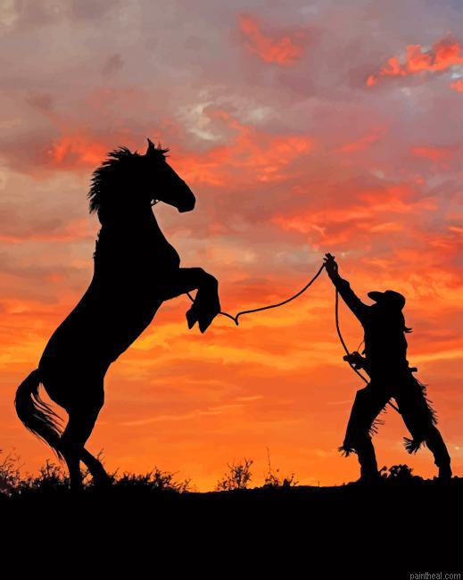Cowboy silhouette art painting by numbers.jpeg