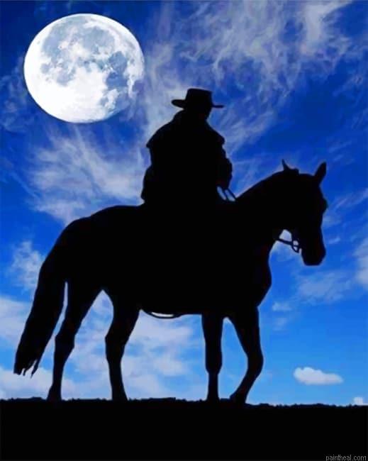 Cowboy under the moon new painting by numbers.jpeg