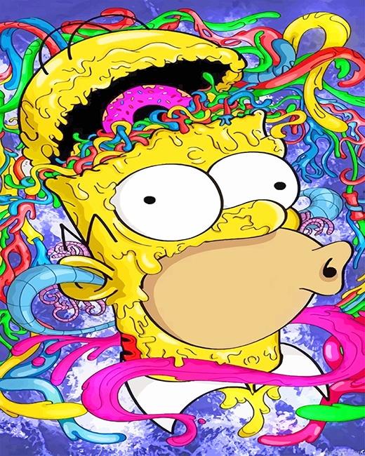 Crazy homer simpson painting by numbers.jpeg