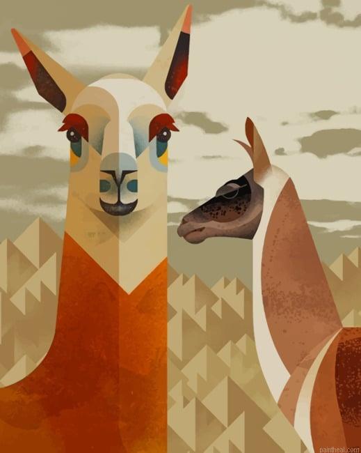 Cute llamas new painting by numbers.jpeg