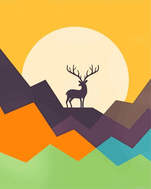 Deer illustration painting by numbers.jpeg