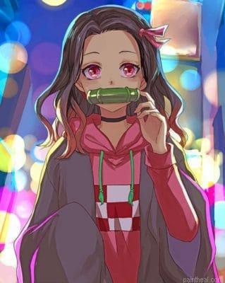 Demon slayer nezuko kamado painting by numbers.jpeg