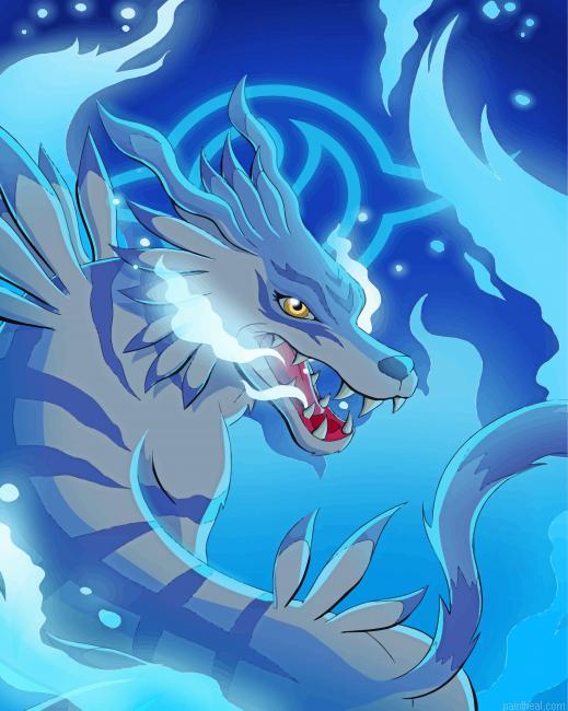 Digimon garurumon painting by numbers.jpeg