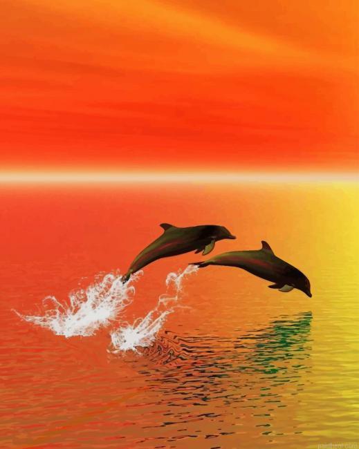 Dolphins jumping out of water painting by numbers.jpeg