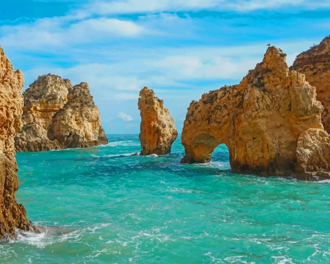 Farol da ponta da piedade portugal painting by numbers.jpeg