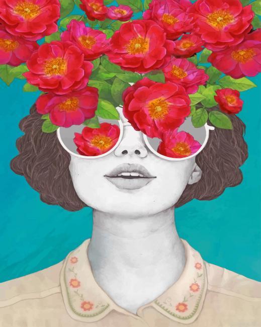 Floral glasses art painting by numbers.jpeg