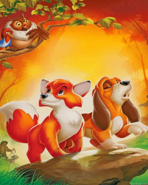 Fox and the hound french painting by numbers.jpeg
