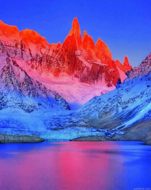 Frozen mountains view painting by numbers.jpeg