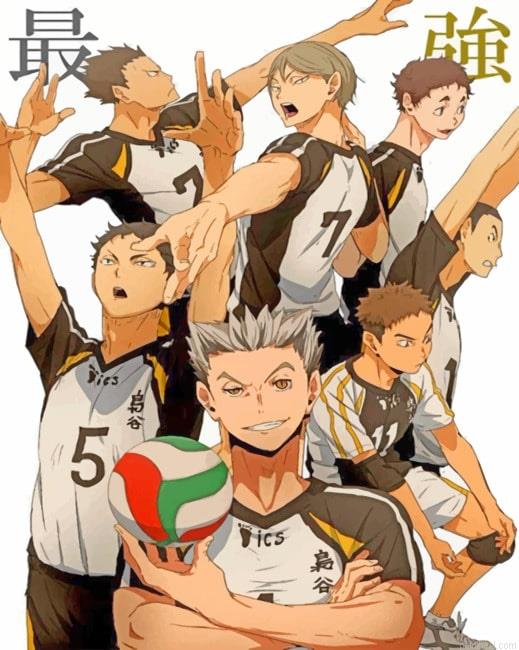 Fukurodani team animes painting by numbers.jpeg