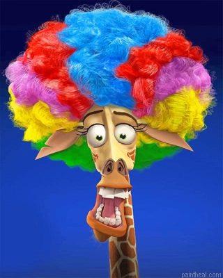 Giraffe colorful hair painting by numbers.jpeg