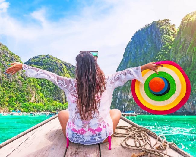 Girl in maya bay beach painting by numbers.jpeg
