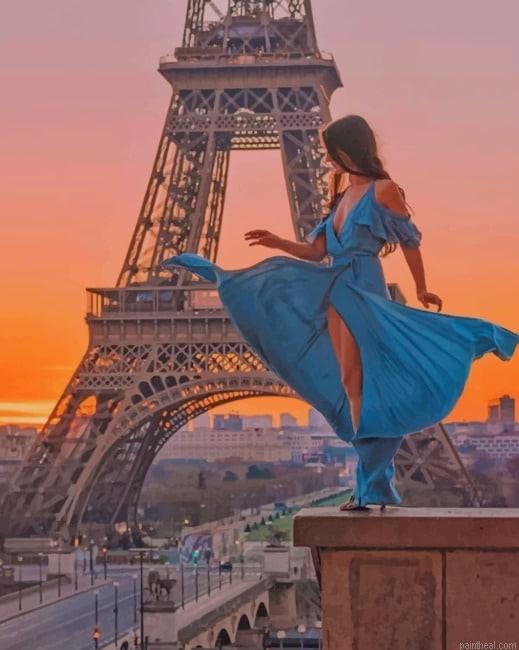 Girl in paris france painting by numbers.jpeg