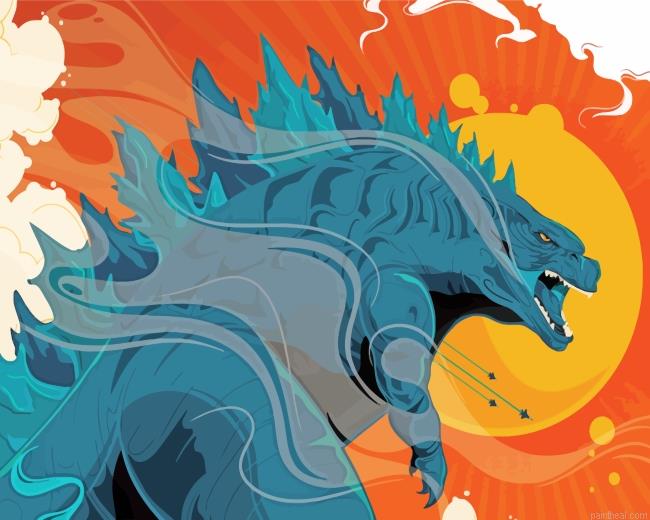 Godzilla illustration art painting by numbers.jpeg