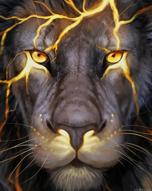 Golden lion painting by numbers.jpeg