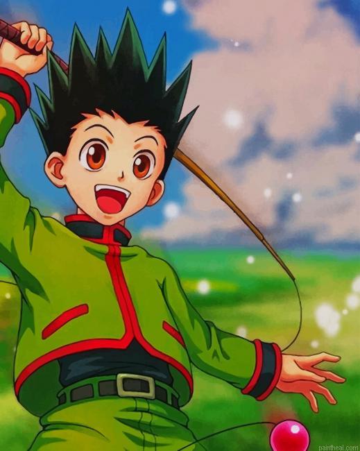 Gon freecss hunter x hunter painting by numbers.jpeg