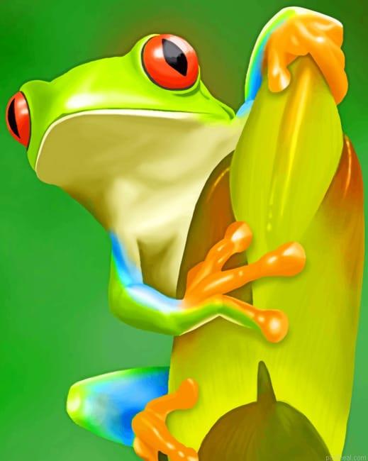 Green frog new painting by numbers.jpeg