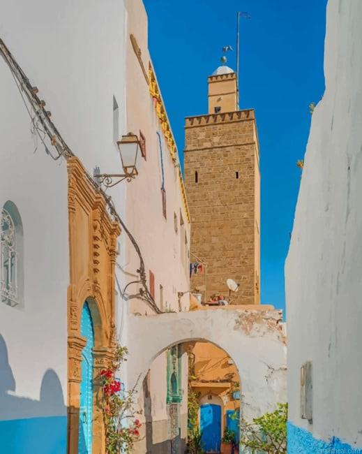 Kasbah of the udayas rabat morocco painting by numbers.jpeg