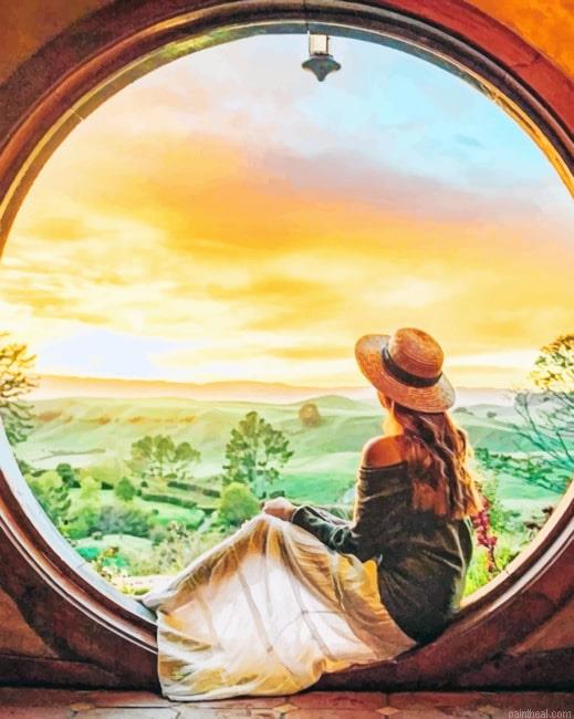 Lady contemplating the nature painting by numbers.jpeg