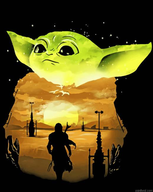 Mandalorian baby yoda art painting by numbers.jpeg