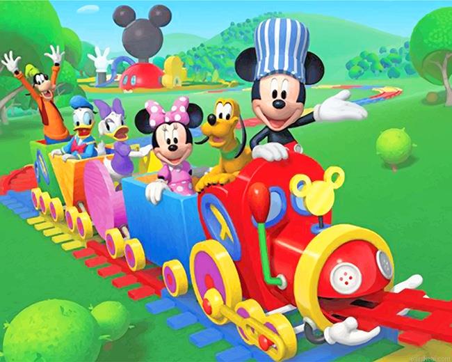 Mickey mouse choo choo express painting by numbers.jpeg