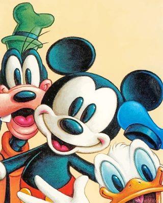 Mickey mouse goofy and donald duck painting by numbers.jpeg