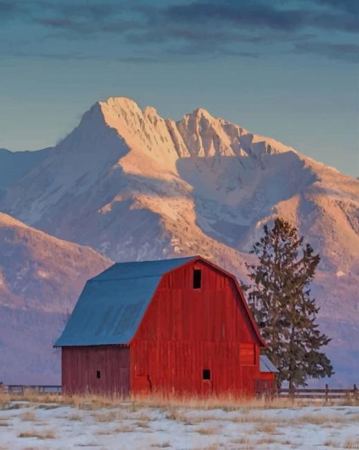Montana mountains and barn painting by numbers.jpeg