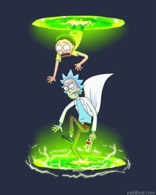 Morty cartoon painting by numbers.jpeg
