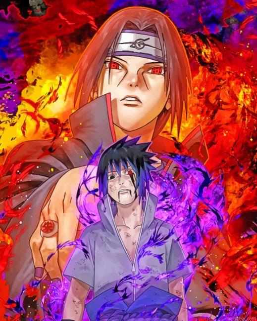 Naruto blazing sasuke itachi animes painting by numbers.jpeg
