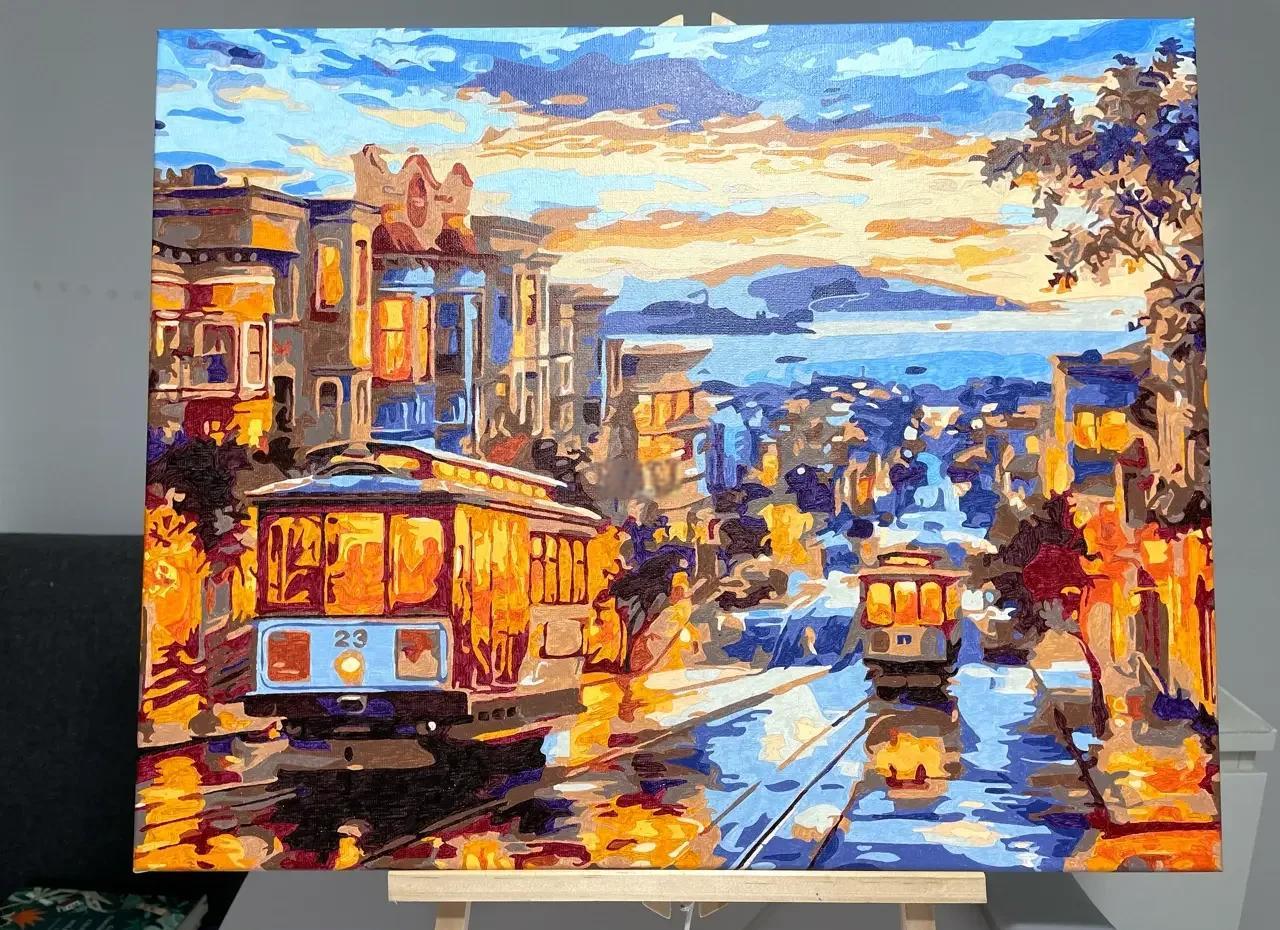 Paint by number kit sample