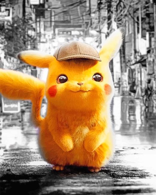 Pikachu pokemon art painting by numbers.jpeg