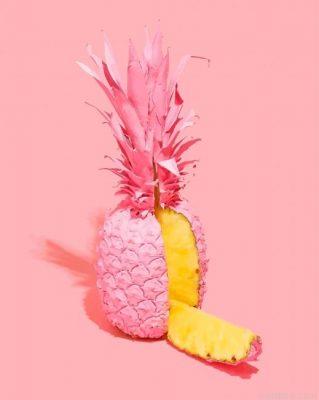 Pink pineapple fruits painting by numbers.jpeg