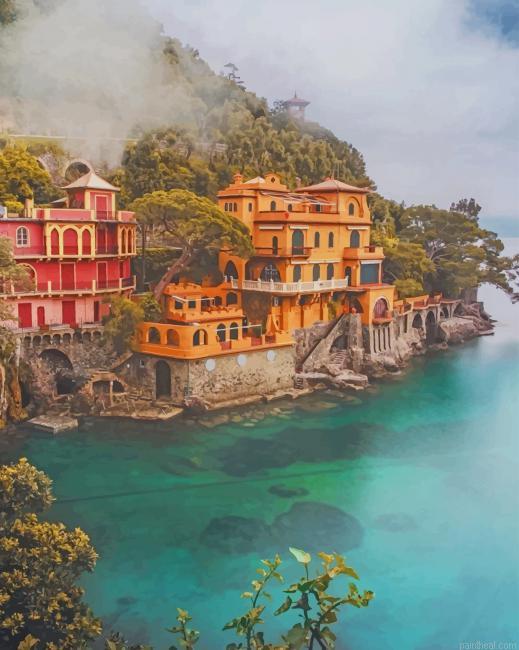 Portofino harbour italy painting by numbers.jpeg