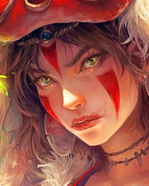 Princess mononoke ashitaka painting by numbers.jpeg