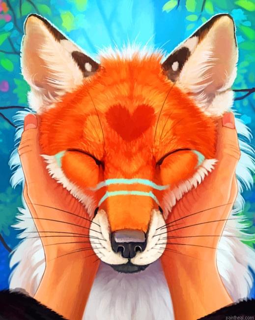 Red fox art new painting by numbers.jpeg