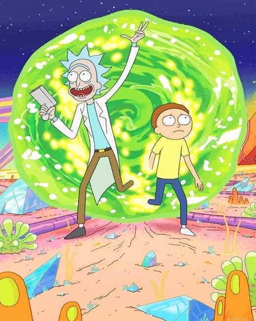 Rick and morty adventure painting by numbers.jpeg