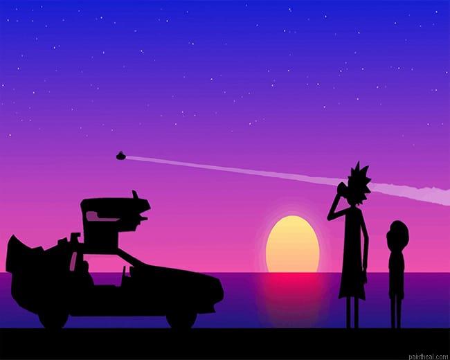 Rick and morty painting by numbers.jpeg