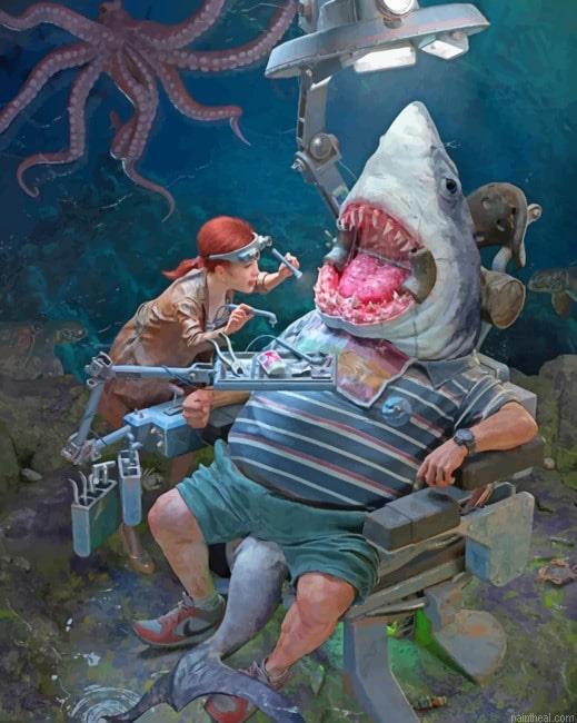 Shark at the dentist painting by numbers.jpeg