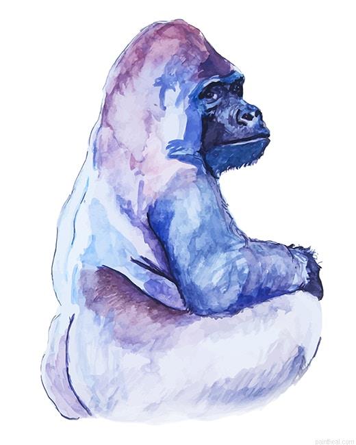 Silverback gorilla painting by numbers.jpeg