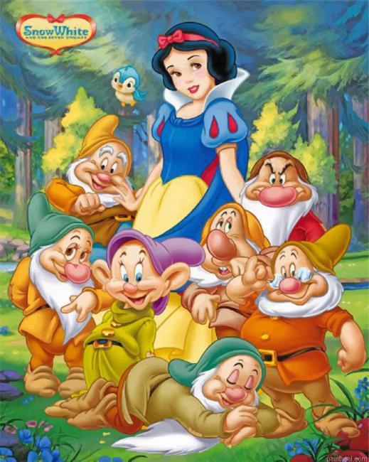 Snow white and dwarfs painting by numbers.jpeg