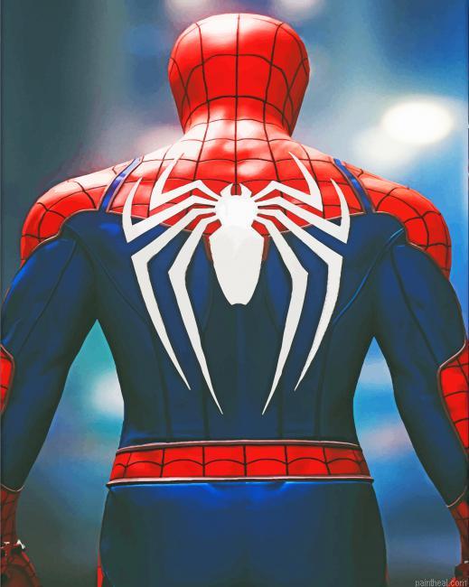 Spider man hero painting by numbers.jpeg