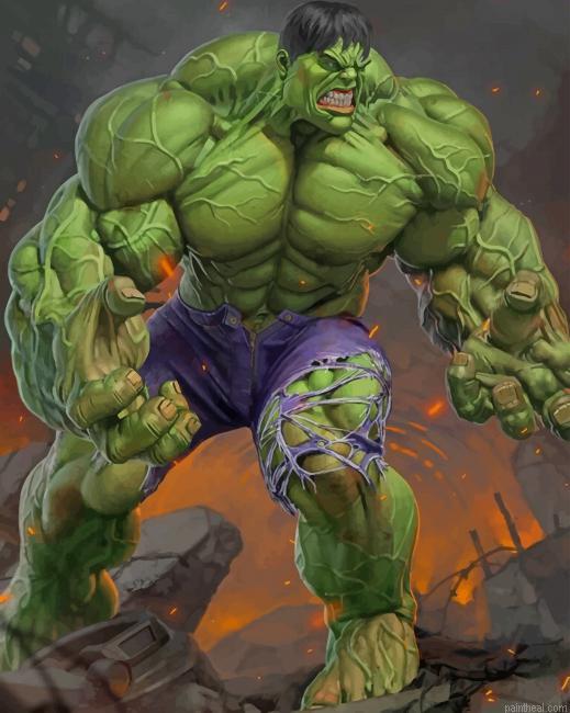 Super hero hulk painting by numbers.jpeg
